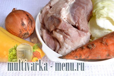 капуста со свининой в мультиварке рецепт