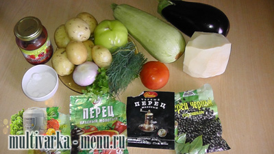 овощное рагу в мультиварке