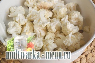 приготовить цветную капусту в мультиварке