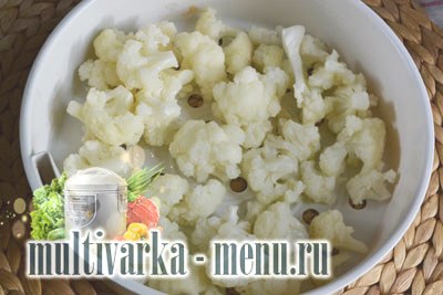приготовить цветную капусту в мультиварке