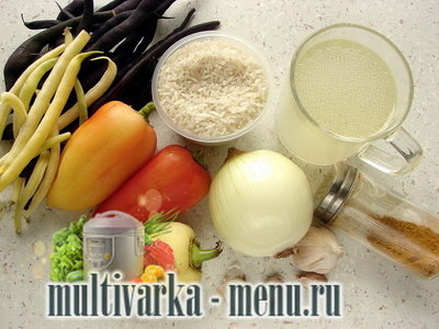 Рис с овощами в мультиварке