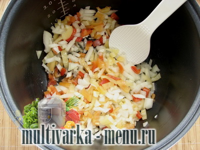Рис с овощами в мультиварке