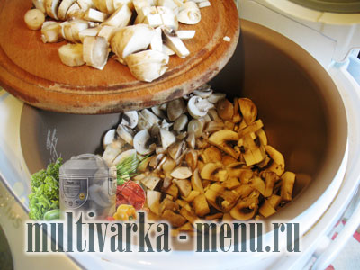 как приготовить грибы в мультиварке