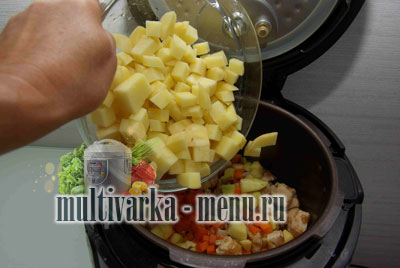 рагу с курицей в мультиварке рецепт