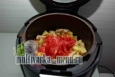 рагу с курицей в мультиварке рецепт